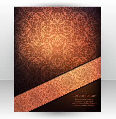 Stylish cover brochure vector abstract design 02