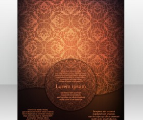 Stylish cover brochure vector abstract design 03