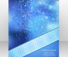 Stylish cover brochure vector abstract design 05