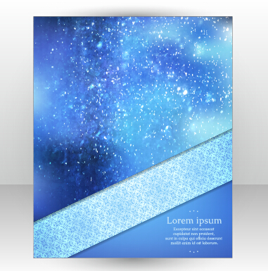 Stylish cover brochure vector abstract design 05