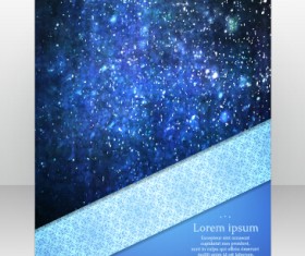Stylish cover brochure vector abstract design 06
