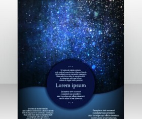 Stylish cover brochure vector abstract design 07