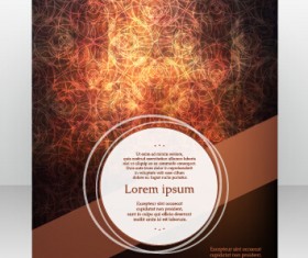 Stylish cover brochure vector abstract design 08
