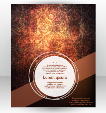 Stylish cover brochure vector abstract design 08