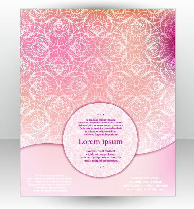 Stylish cover brochure vector abstract design 10