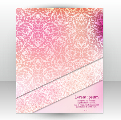 Stylish cover brochure vector abstract design 11