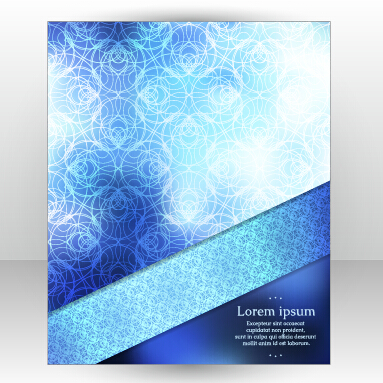 Stylish cover brochure vector abstract design 12