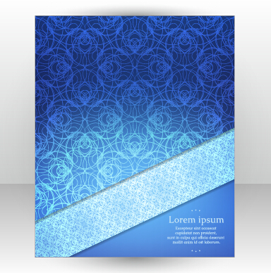 Stylish cover brochure vector abstract design 13