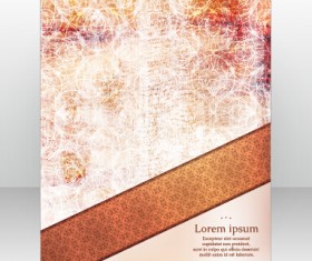 Stylish cover brochure vector abstract design 16