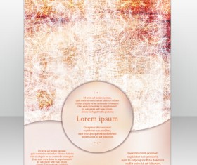 Stylish cover brochure vector abstract design 17