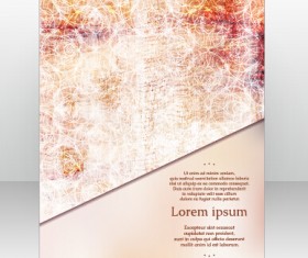 Stylish cover brochure vector abstract design 18