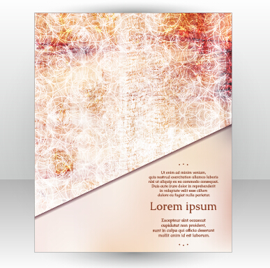 Stylish cover brochure vector abstract design 18