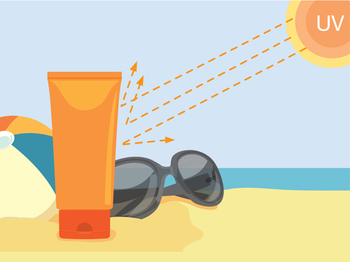 Summer cream protect lotion design vector 14