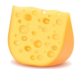 Tasty cheese vector illustration 01
