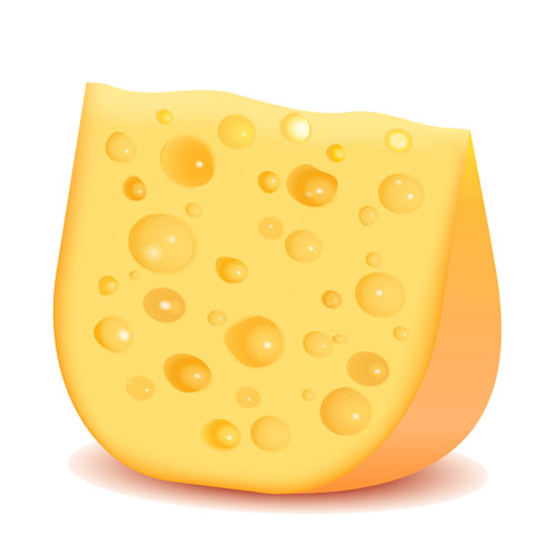 Tasty cheese vector illustration 01