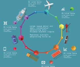 Transportation business template vector design 02