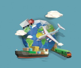 Transportation business template vector design 03