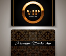 Visitant VIP cards luxury vector 01