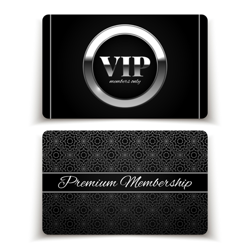Visitant VIP cards luxury vector 02