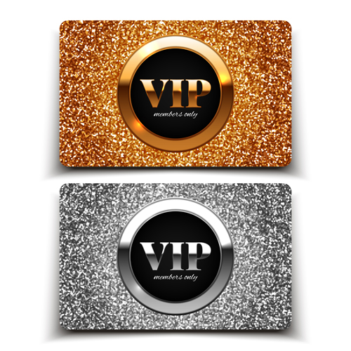 Visitant VIP cards luxury vector 03