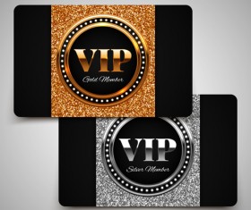 Visitant VIP cards luxury vector 04
