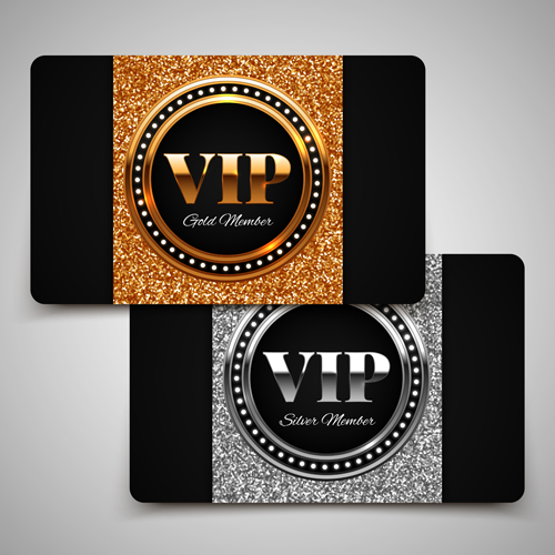 Visitant VIP cards luxury vector 04