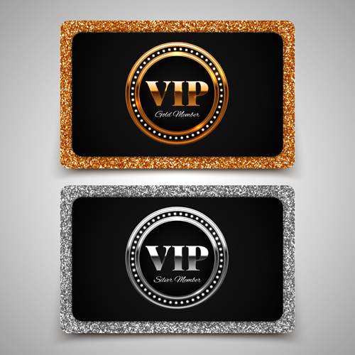 Visitant VIP cards luxury vector 05