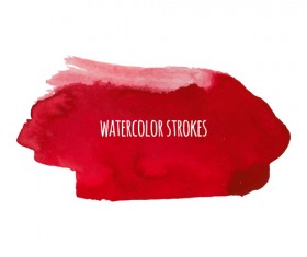 Watercolor strokes vector brushes set 08