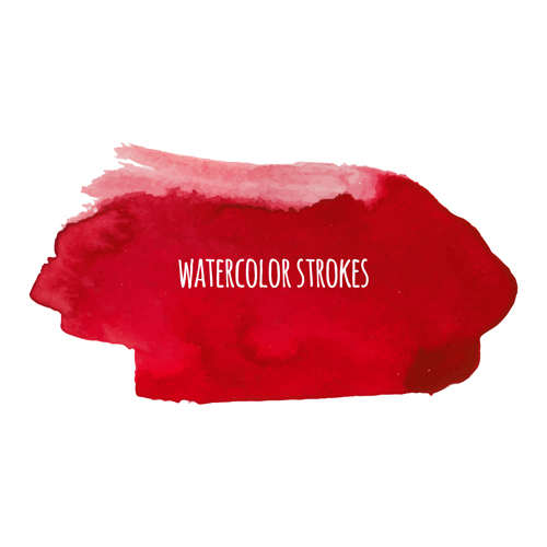 Watercolor strokes vector brushes set 08