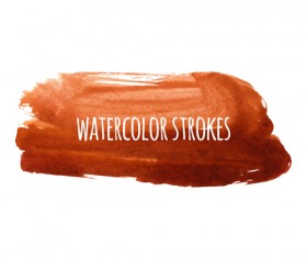 Watercolor strokes vector brushes set 12
