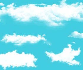 White cloud psd background