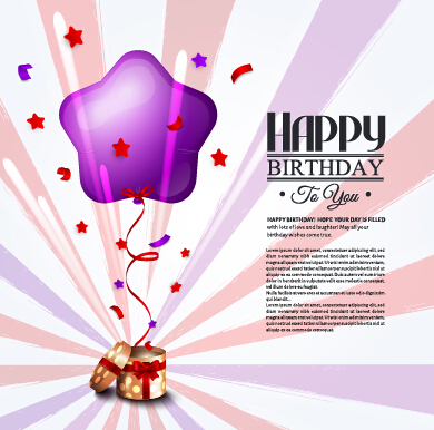 happy birthday greeting card graphics vector 01