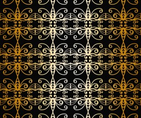 luxurious gold pattern seamless vector background 04