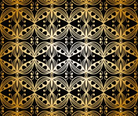 luxurious gold pattern seamless vector background 06