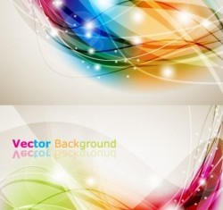 Brilliant dynamic effects background vectors
