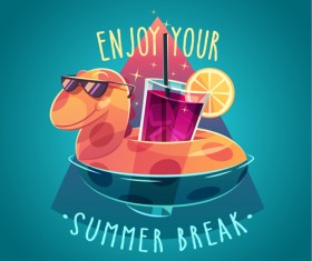 2015 summer vacation poster vintage vector 03