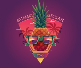 2015 summer vacation poster vintage vector 07