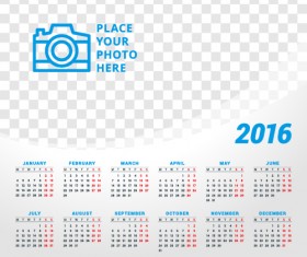 2016 company calendar creative design vector 06