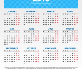 2016 company calendar creative design vector 09