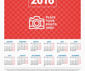 2016 company calendar creative design vector 14