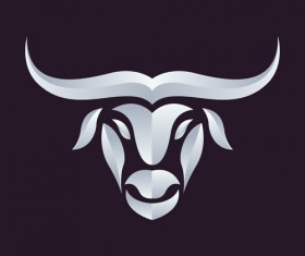 Animal head portrait logos vector set 03