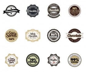 Badge with labels vintage styles vector