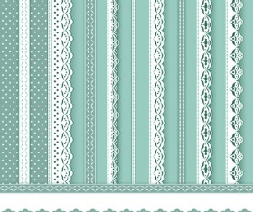 Beautiful lace borders vector design 01
