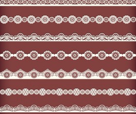 Beautiful lace borders vector design 03