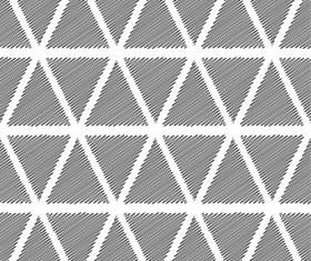Black with white abstract seamless pattern vector set 06