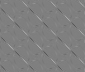 Black with white abstract seamless pattern vector set 08