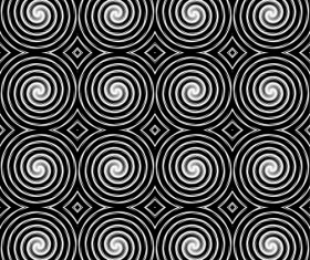 Black with white abstract seamless pattern vector set 10
