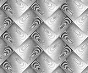 Black with white abstract seamless pattern vector set 12