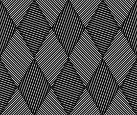 Black with white abstract seamless pattern vector set 14