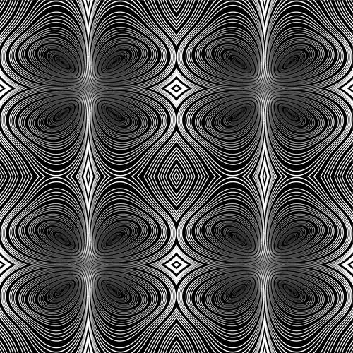Black with white abstract seamless pattern vector set 26
